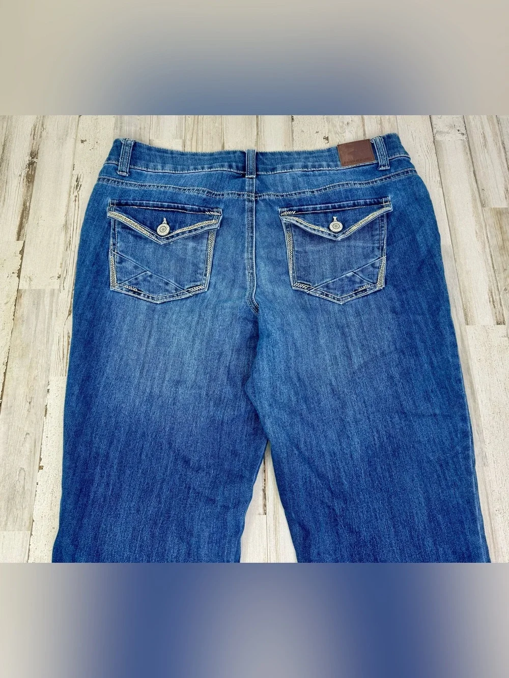 Maurices Jeans Womens 16S Blue High Rise Straight Leg